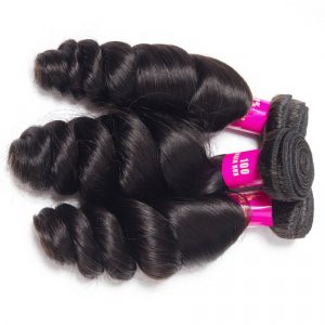 Virgin Indian Loose Wave Hair Bundles With Closure Evan Hair A