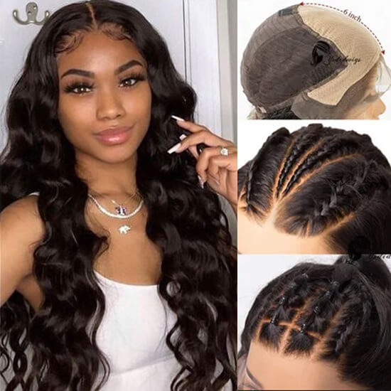 Fake Scalp Lace Front Wig 