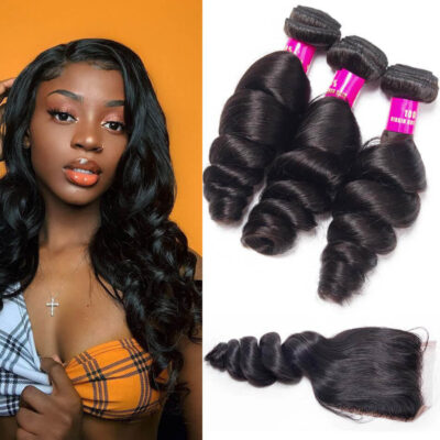 Loose Wave Hair with Closure,Loose Wave Bundles Closure,Loose Wave With Closure,Brazilian Hair Loose Wave Bundles,Loose Wave Closure With Bundles,Loose Wave Bundles,Brazilian Loose Wave Bundles,Brazilian Hair Closure Bundles Deal,Loose Wave Bundles with Closure