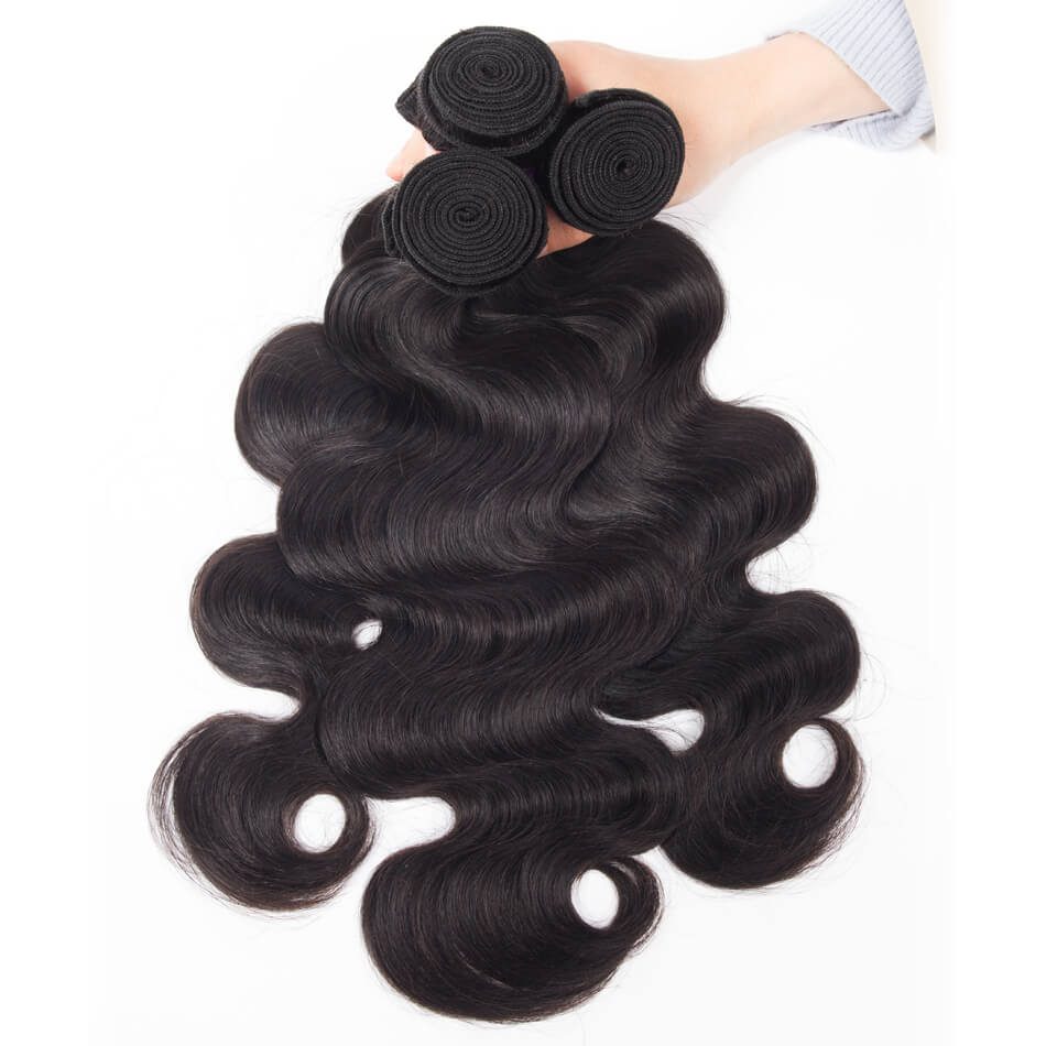 Malaysian Body Wave Bundles Human Hair 4 Bundles Evan Hair 10a 100