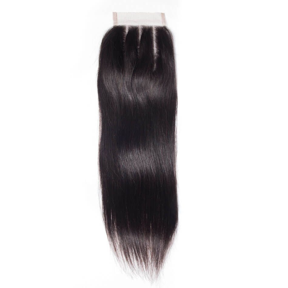 Straight Hair 3 Bundles With Closure Evan Hair 10A Malaysian Virgin ...