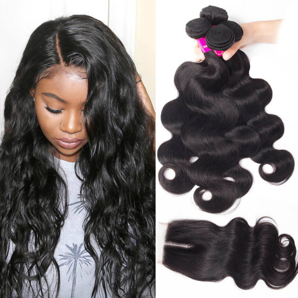 body wave bundles with closure