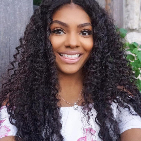 Virgin Malaysian Curly Hair Weave 4 Bundles With Closure Evan Hair 10A ...